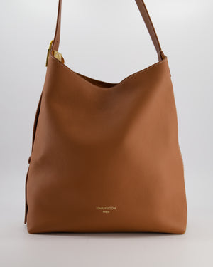 Louis Vuitton Cognac Low Key MM Hobo Bag in Grained Calfskin Leather with Gold Hardware RRP £2790
