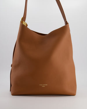 Louis Vuitton Cognac Low Key MM Hobo Bag in Grained Calfskin Leather with Gold Hardware RRP £2790