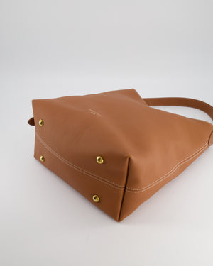 Louis Vuitton Cognac Low Key MM Hobo Bag in Grained Calfskin Leather with Gold Hardware RRP £2790