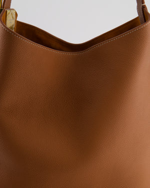 Louis Vuitton Cognac Low Key MM Hobo Bag in Grained Calfskin Leather with Gold Hardware RRP £2790