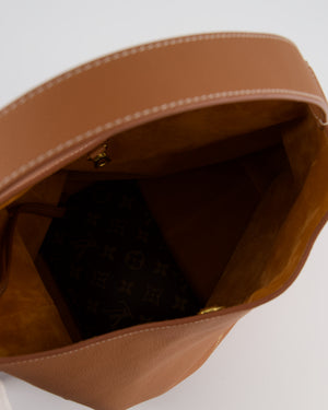 Louis Vuitton Cognac Low Key MM Hobo Bag in Grained Calfskin Leather with Gold Hardware RRP £2790