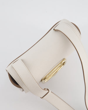 Hermès Mini Della Cavalleria Bag in Beton Epsom Leather and Gold Hardware