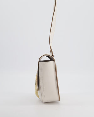 Hermès Mini Della Cavalleria Bag in Beton Epsom Leather and Gold Hardware