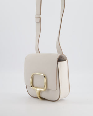 Hermès Mini Della Cavalleria Bag in Beton Epsom Leather and Gold Hardware