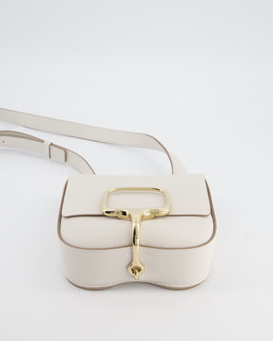 Hermès Mini Della Cavalleria Bag in Beton Epsom Leather and Gold Hardware