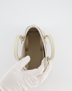 *SUPER RARE* Hermès Bolide on Wheels Bag in Craie Epsom Leather with Vert Vertigo Wheels and Palladium Hardware