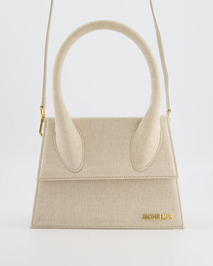 Jacquemus Beige "Le Chiquito" Large Canvas Bag