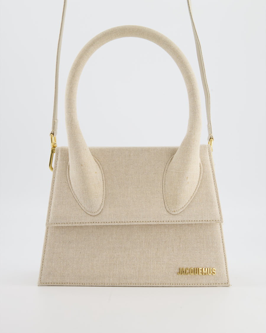 Jacquemus Beige "Le Chiquito" Large Canvas Bag