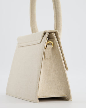 Jacquemus Beige "Le Chiquito" Large Canvas Bag