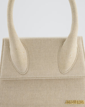 Jacquemus Beige "Le Chiquito" Large Canvas Bag