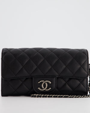 Chanel Black Wallet in Caviar Leather with Ruthenium Hardware