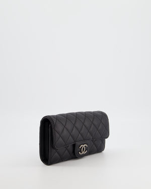 Chanel Black Wallet in Caviar Leather with Ruthenium Hardware