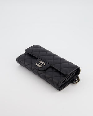 Chanel Black Wallet in Caviar Leather with Ruthenium Hardware