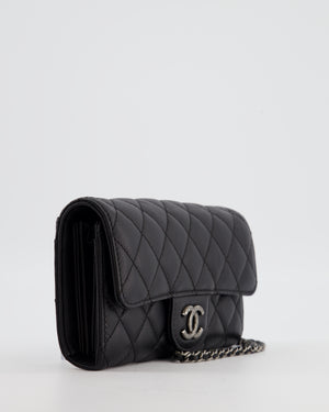 Chanel Black Wallet in Caviar Leather with Ruthenium Hardware