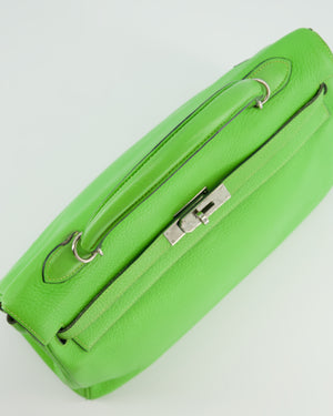 Hermès Kelly 35 Vintage Retourne in Apple Green Clemence Leather with Palladium Hardware