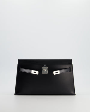 *HOT* Hermès Kelly Elan Bag in Noir Box Leather with Palladium Hardware