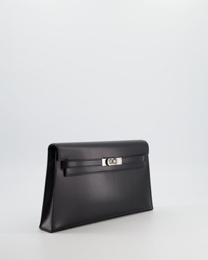 *HOT* Hermès Kelly Elan Bag in Noir Box Leather with Palladium Hardware