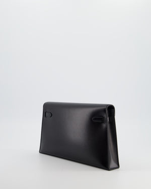 *HOT* Hermès Kelly Elan Bag in Noir Box Leather with Palladium Hardware
