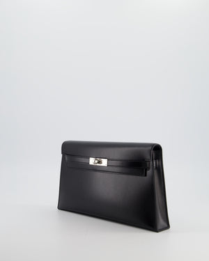 *HOT* Hermès Kelly Elan Bag in Noir Box Leather with Palladium Hardware