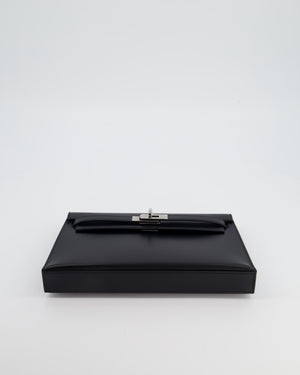 *HOT* Hermès Kelly Elan Bag in Noir Box Leather with Palladium Hardware