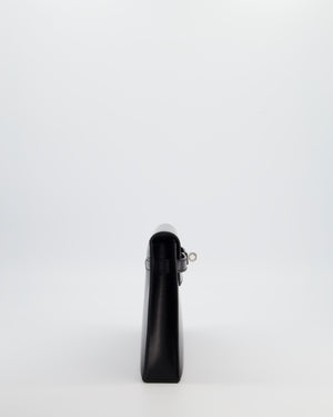 *HOT* Hermès Kelly Elan Bag in Noir Box Leather with Palladium Hardware