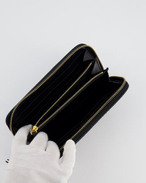 Bottega Veneta Black Intrecciato Long Wallet