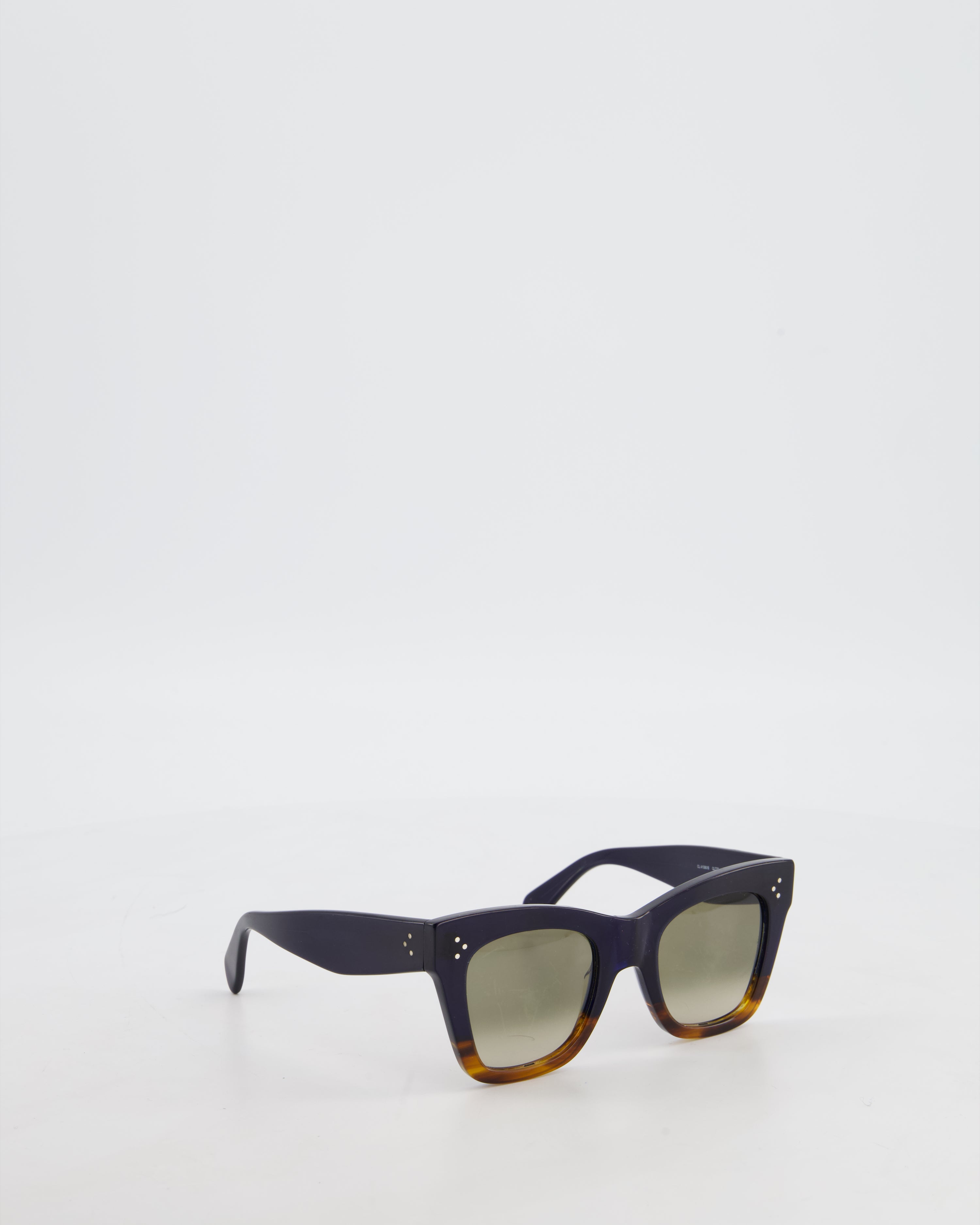 Celine S004 cateye sunglasses Celine Acetate Polarized Cat Eye Sunglasses CL4004IN Havana  main image 4