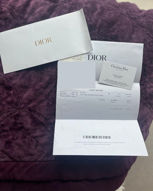 Christian Dior Blue Large Velvet Book Tote Bag