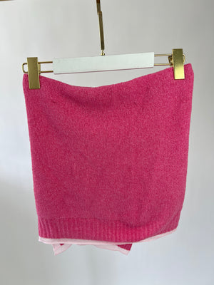 Jacquemus Pink Towelling Two Piece Skirt and Top Set with Button Detailing FR 32/38 (UK 4/10)