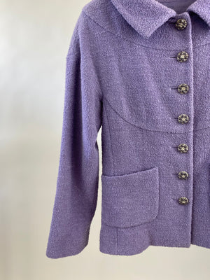 Chanel Lilac Jacket with Jewelled Buttons  FR 34 (UK 6)
