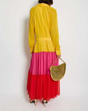 Racil Multi Liyana Chiffon Sheer Evening Coat Size S (UK 8) RRP £700