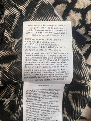 Valentino Black and Beige Wool Vlogo Jumper Size XS (UK 6)