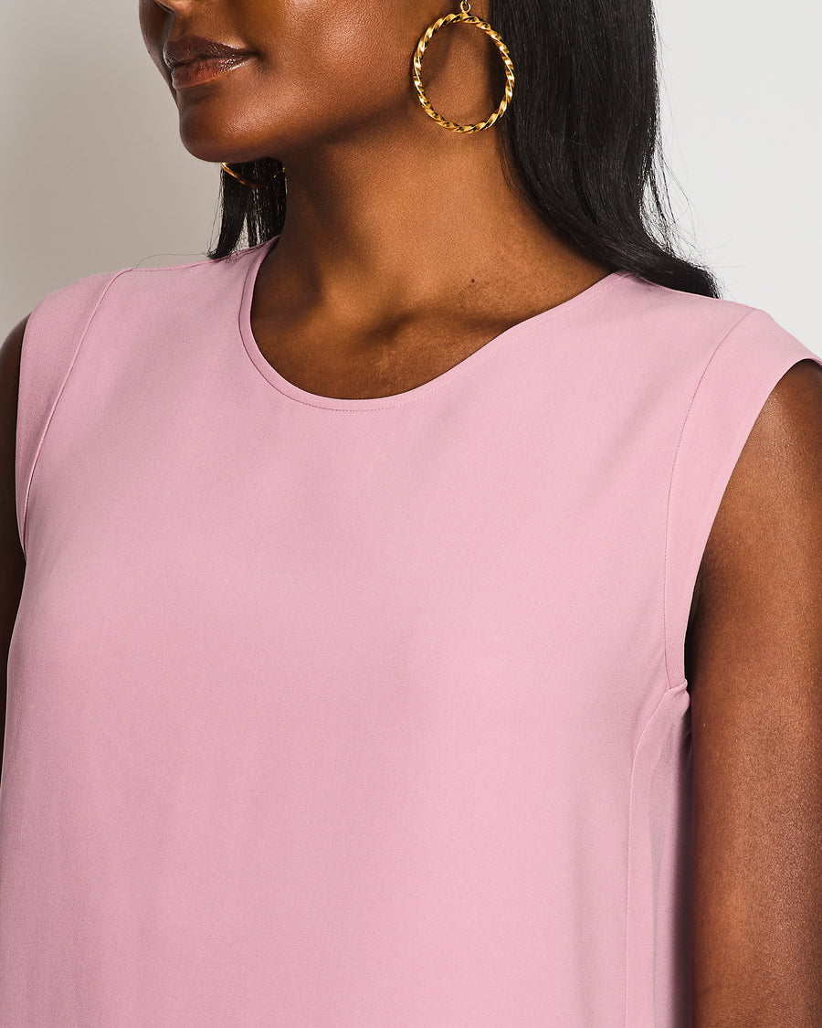 Loro Piana Light Purple Matt Sleeveless Silk Shirt