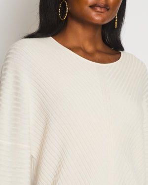 Loro Piana Cream Knit Cashmere Low Neckline Jumper Size IT 48 (UK 16)