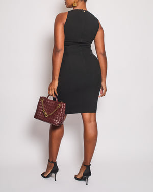 Versace Black Sleeveless Dress with Cut-out Detail Size IT 46 (UK 14)