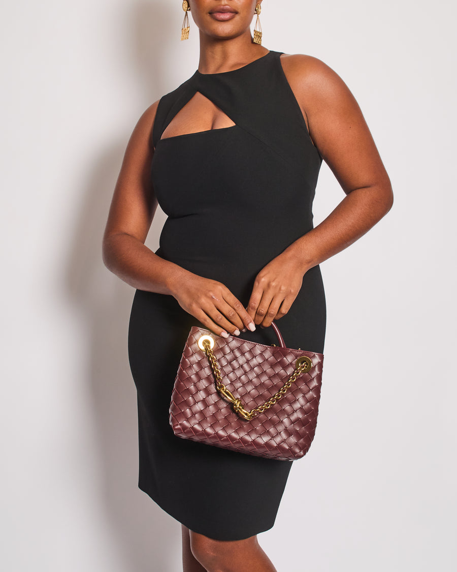Versace Black Sleeveless Dress with Cut-out Detail Size IT 46 (UK 14)