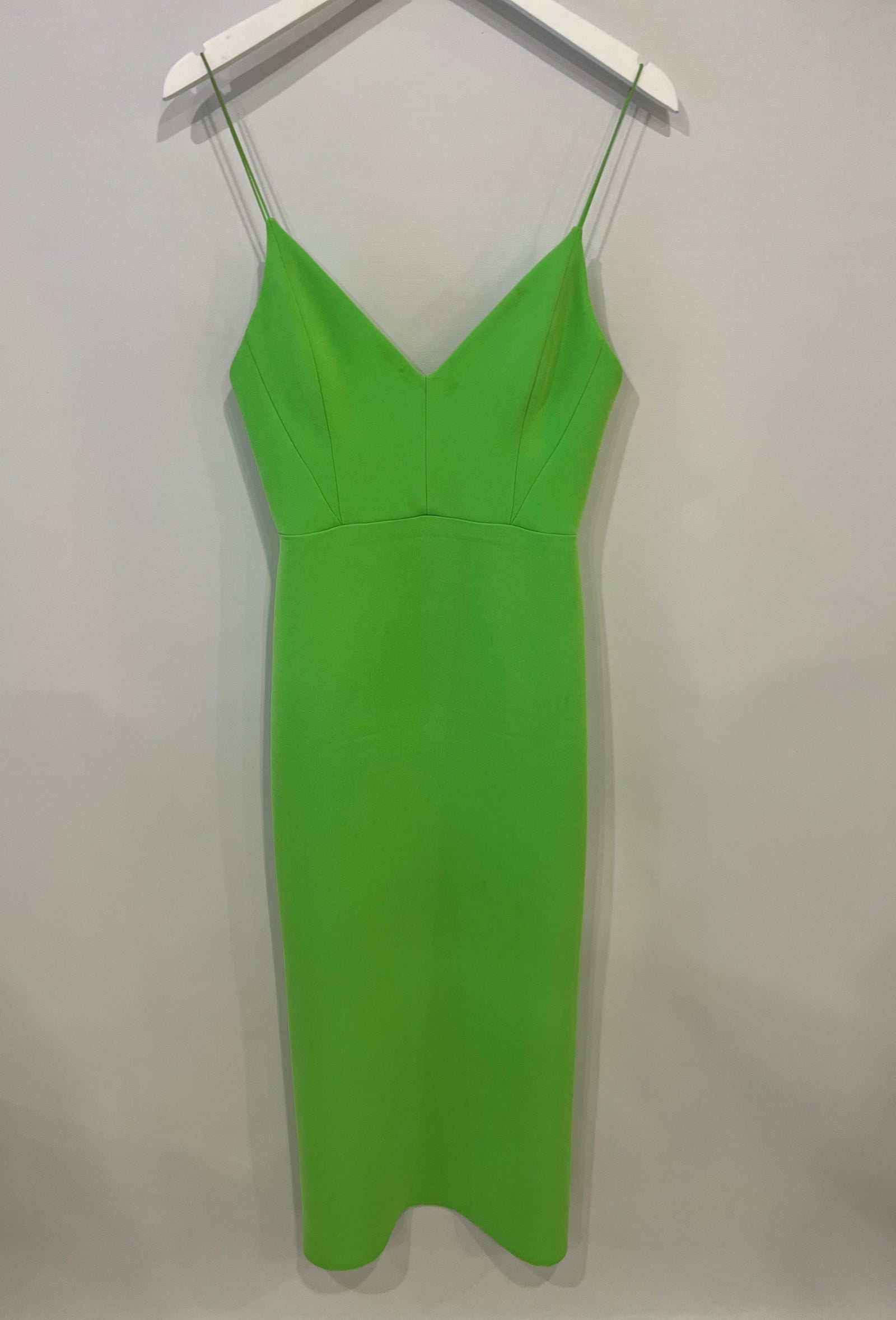 Alex Perry Neon Green Dress with Panel Detailing FR 38 (UK 10) Sellier Alex Perry Neon Green Dress with Panel Detailing FR 38 (UK 10) Sellier