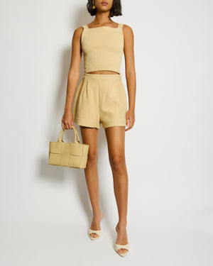Alaïa Beige Knitted Vest and Shorts Set Size FR 36 (UK 8)
