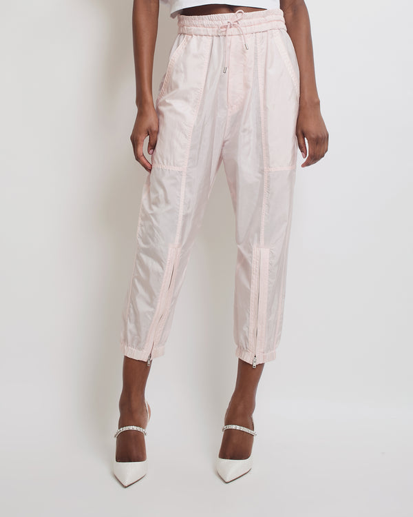 Isabel Marant Pastel Pink Nylon Trousers Size FR 36 (UK 8)