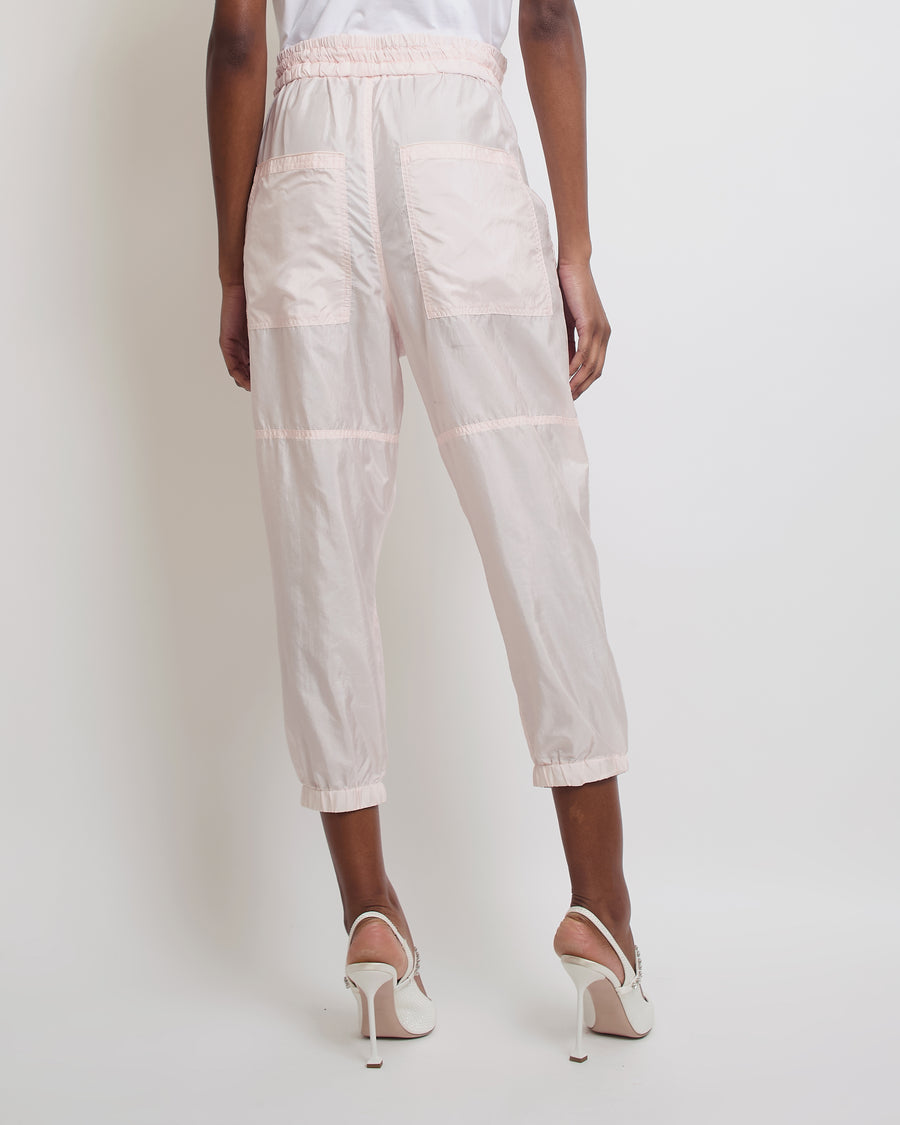 Isabel Marant Pastel Pink Nylon Trousers Size FR 36 (UK 8)
