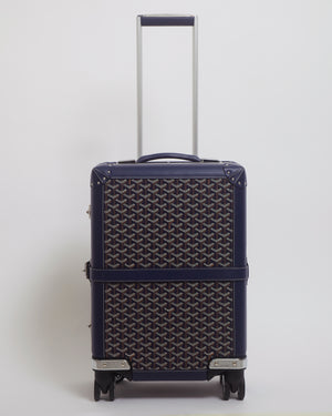 Goyard Bourget Cabin Suitcase in Navy Canvas Hand Luggage