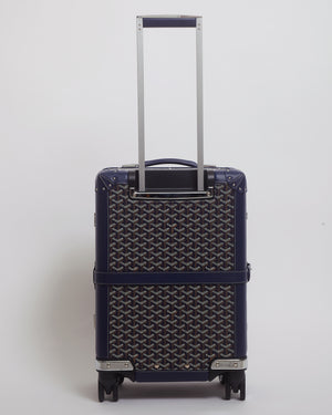 Goyard Bourget Cabin Suitcase in Navy Canvas Hand Luggage
