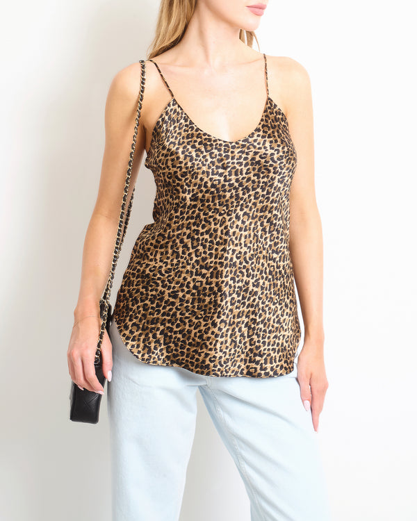 Nili Lotan Leopard Print Camisole Top FR 36 (UK 8)