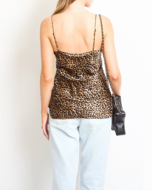 Nili Lotan Leopard Print Camisole Top FR 36 (UK 8)