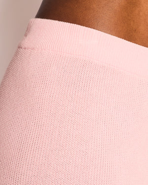 Izaak Azanei Pink Knit Trousers With Crystal Fringe Hem Detail Size Medium (UK 10)