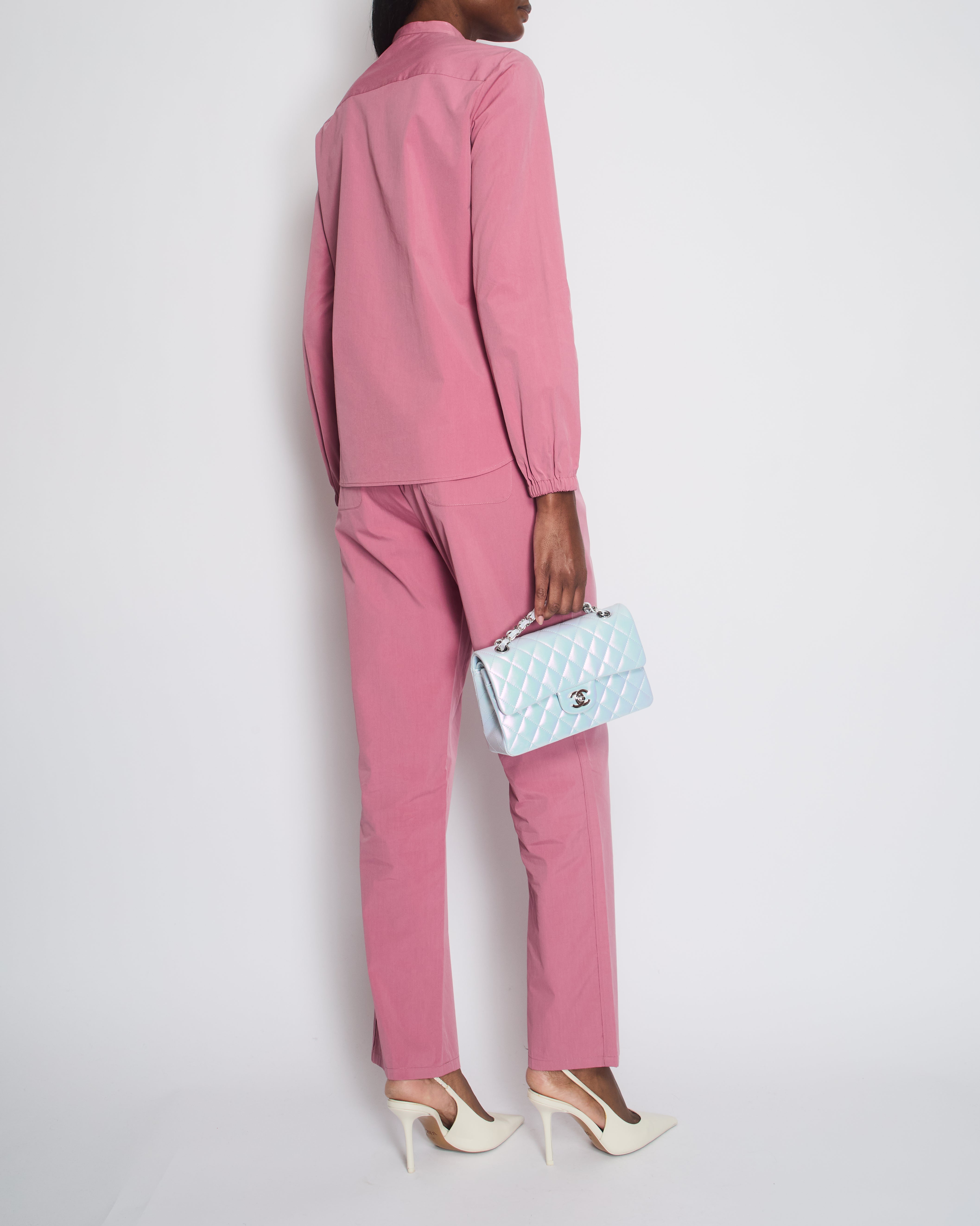 Loro Piana Pink Cotton Shirt with Matching Trouser Set Size