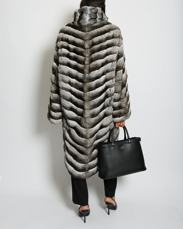 Christian Dior "Haute Couture" 1997 Grey Chinchilla Coat Size FR 42 (UK M)