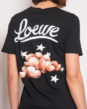 Loewe Black Cloud Print Logo T-Shirt Size M (UK 10)