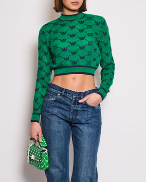 Gucci X Adidas Green & Blue Logo Jumper with Vest Size IT M (UK 10)