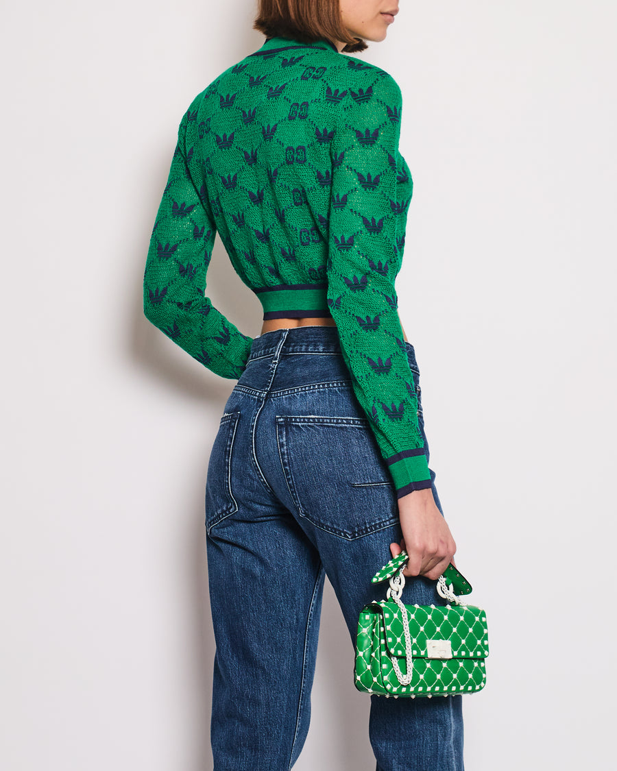 Gucci X Adidas Green & Blue Logo Jumper with Vest Size IT M (UK 10)